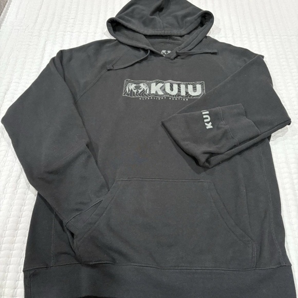 KUIU Woman’s Topo Block Logo Hoodie Black XL EUC - Picture 4 of 9